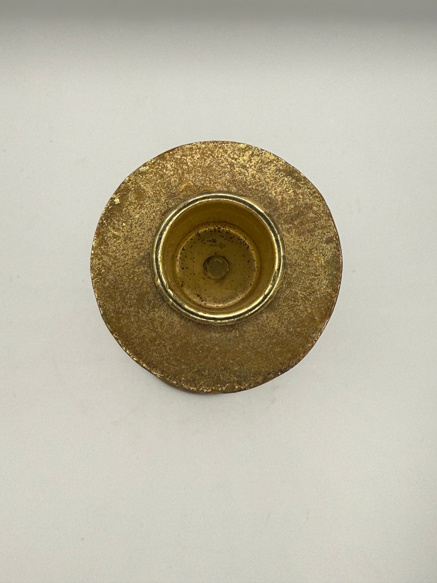 Barley Twist Gold Leaf Candlestick