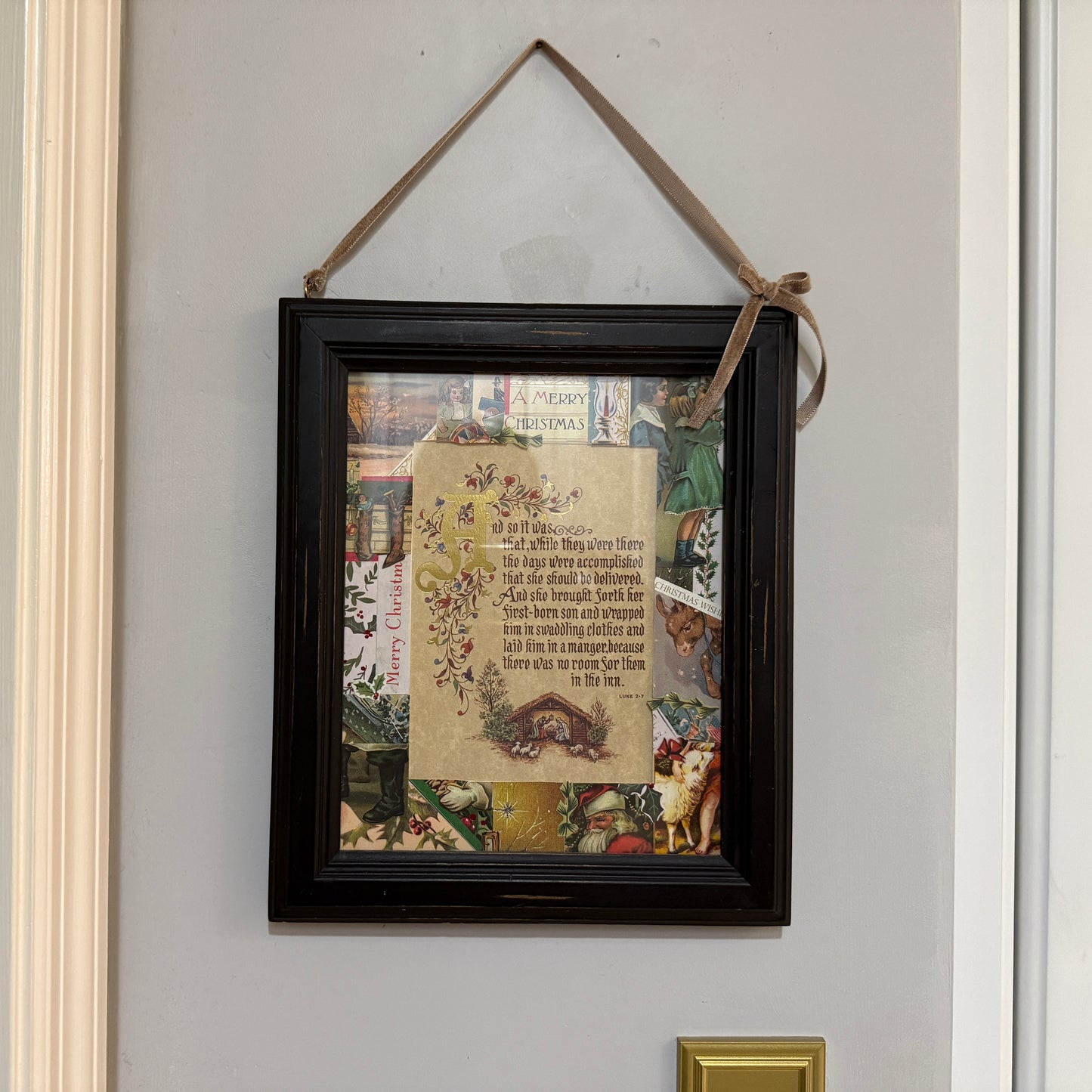 Christmas Card Picture Mat & Frame