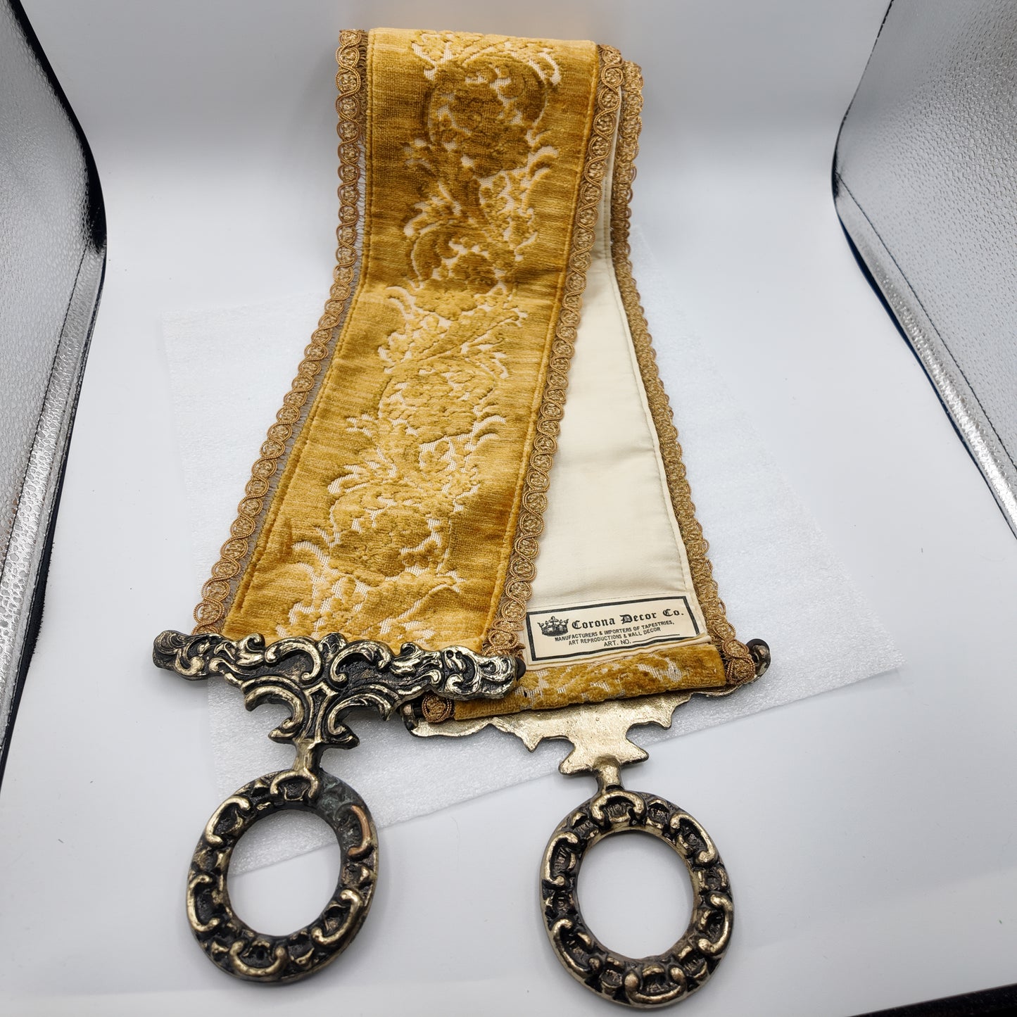 Vintage Corona Tapestry Bell Pull