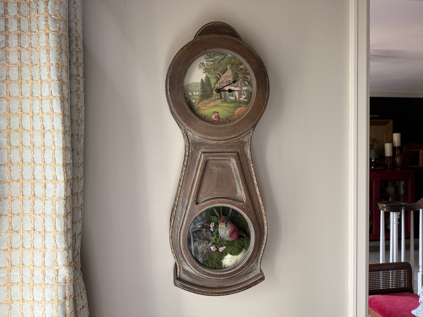 Currier & Ives 3D Wall Clock
