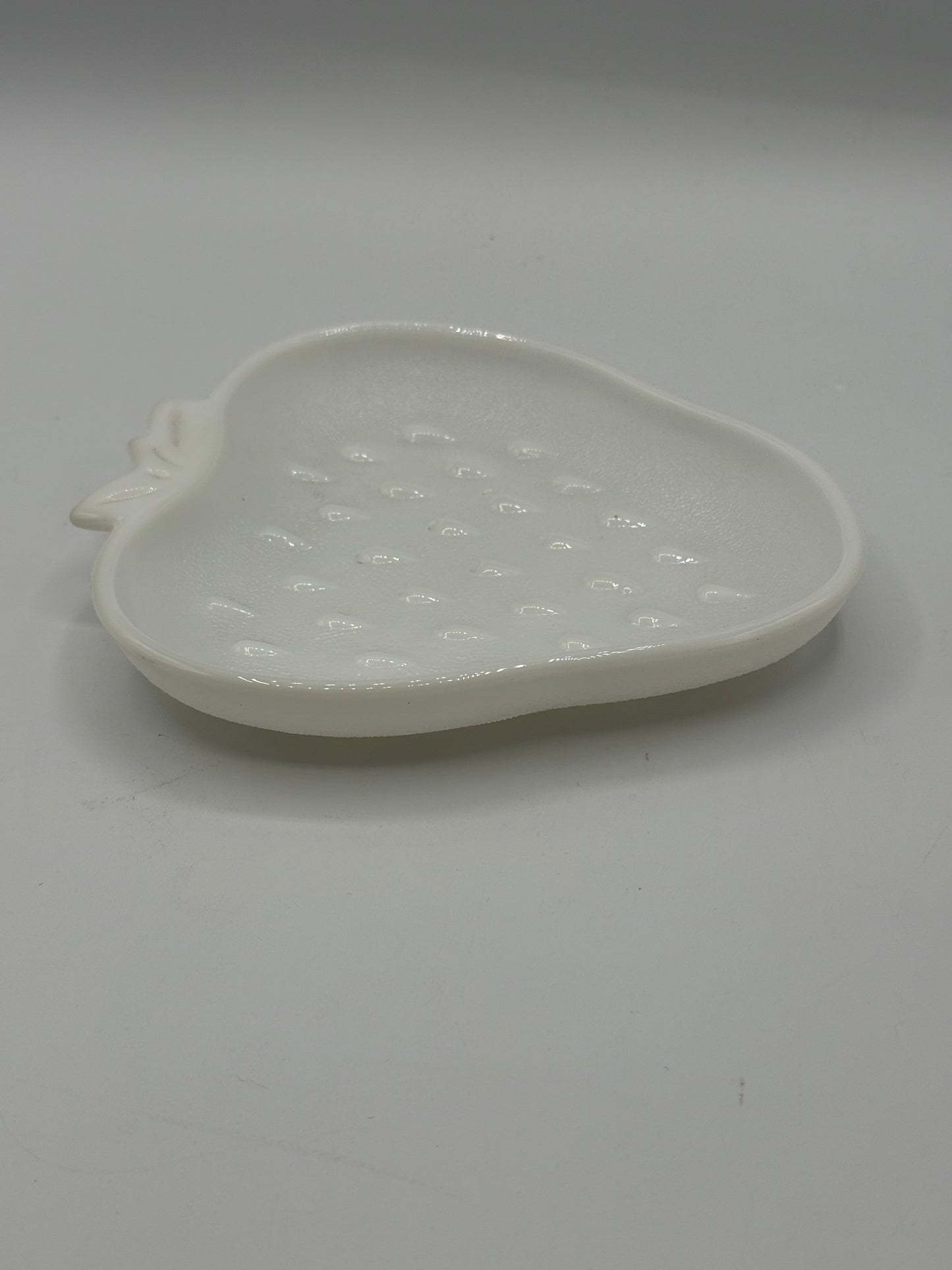 Vintage Hazel Atlas Milk Glass Strawberry Dish