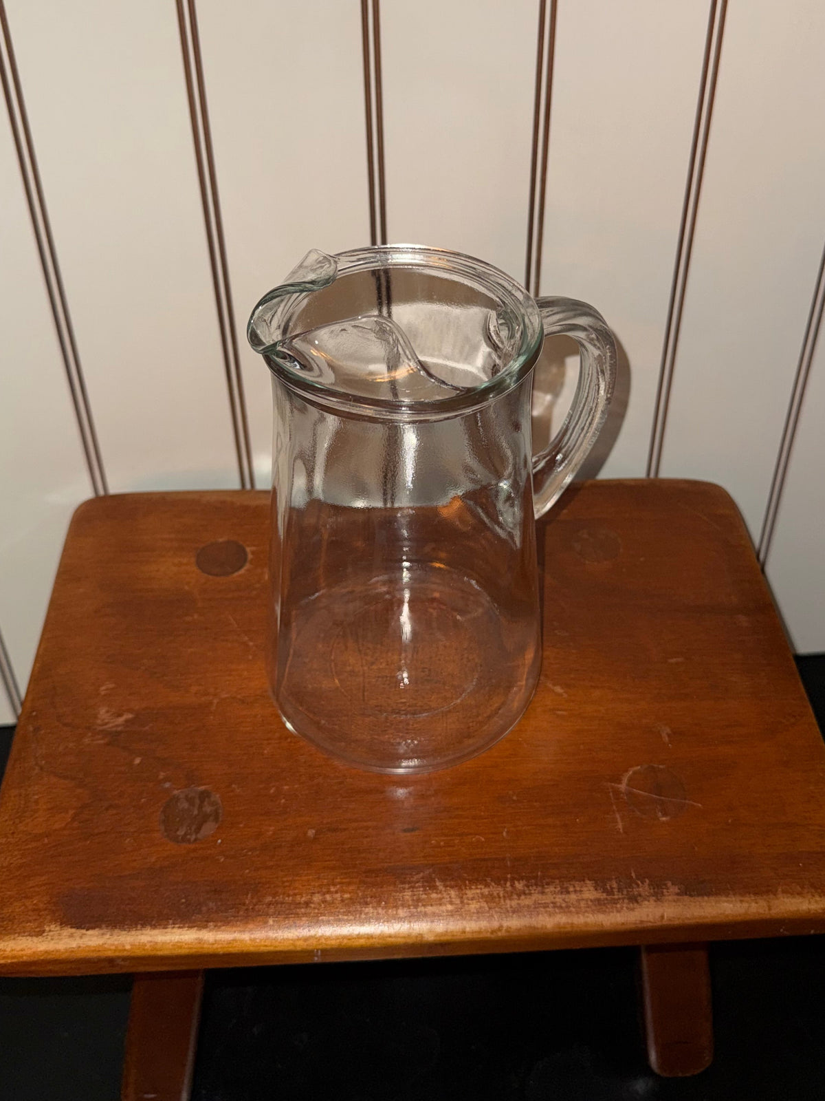 Heavy Glass Pitcher
