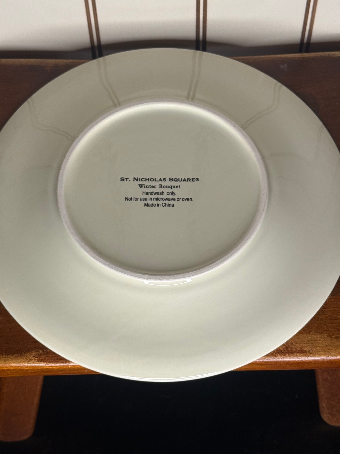 Saint Nicholas Square Set of Four Fall Themed Plates