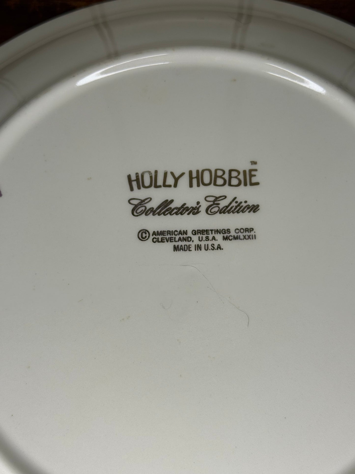 Vintage Holly Hobbie Plate
