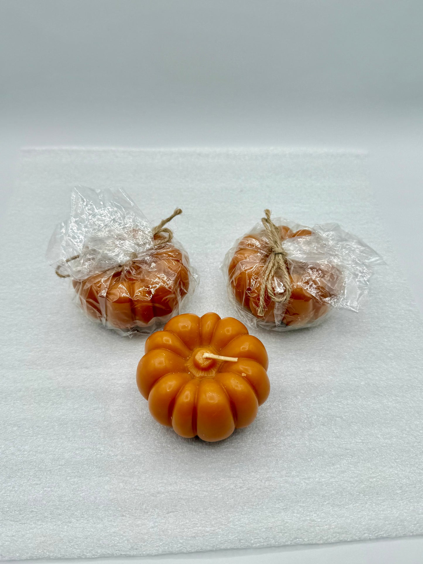 Set a pumpkin candles