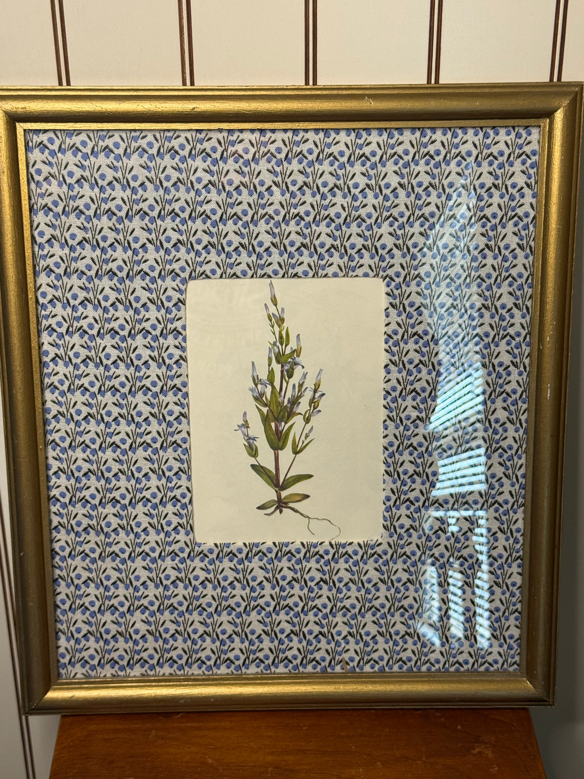 Botanical Print with Fabric Mat
