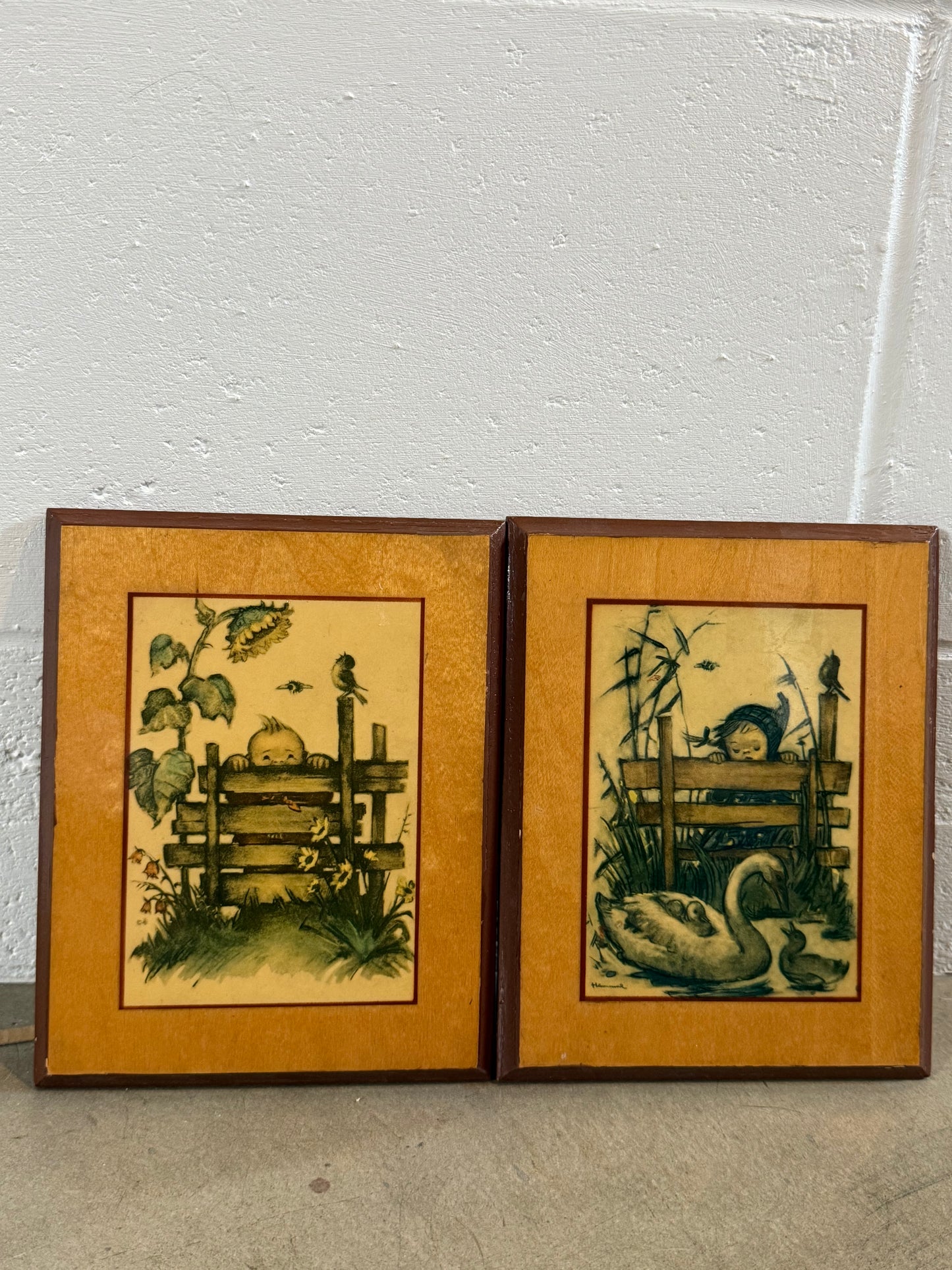 1960’s Folk Art Prints (Set of 2)