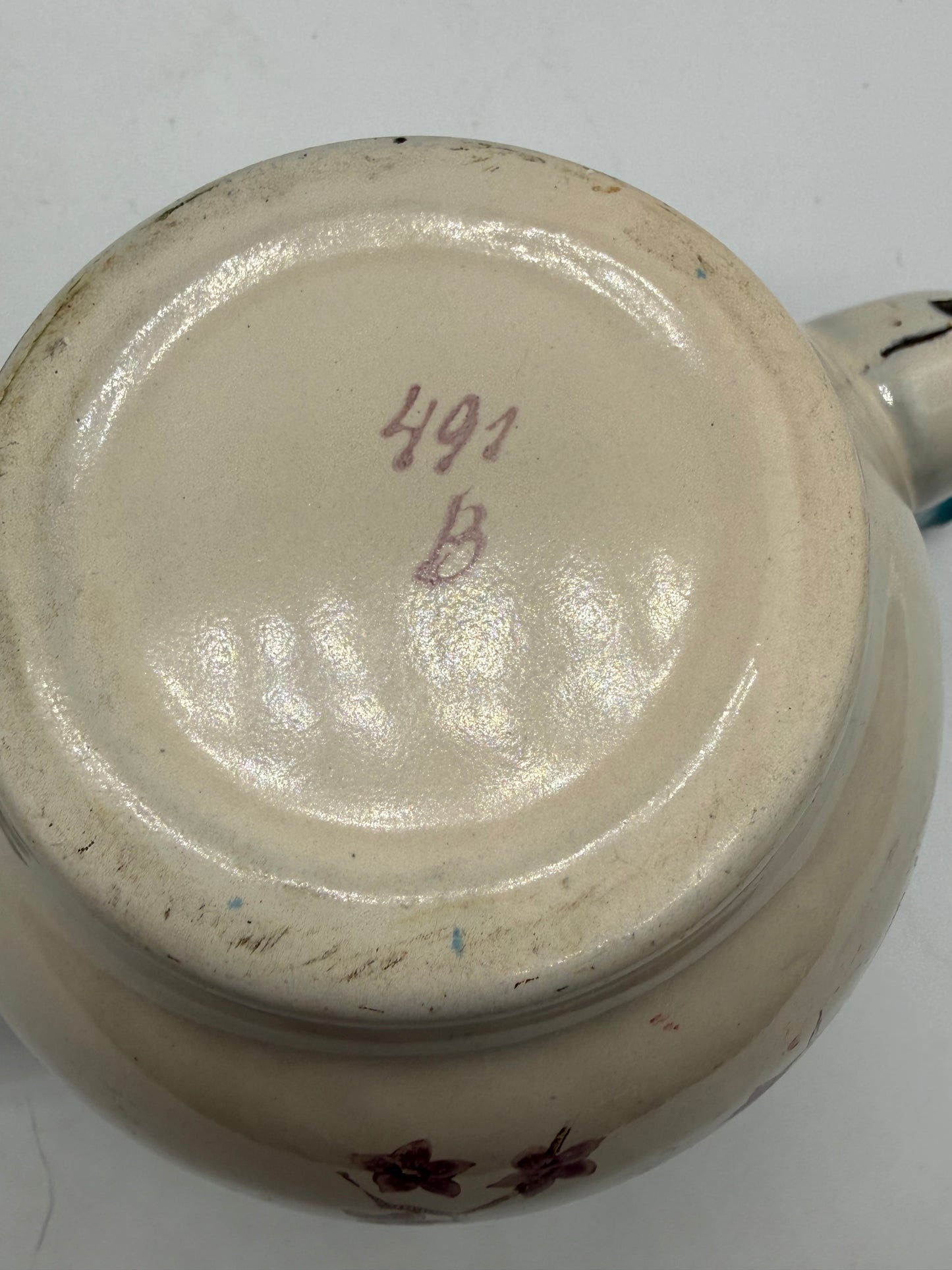 1950’s Hand-painted Japanese Enamelware Teapot