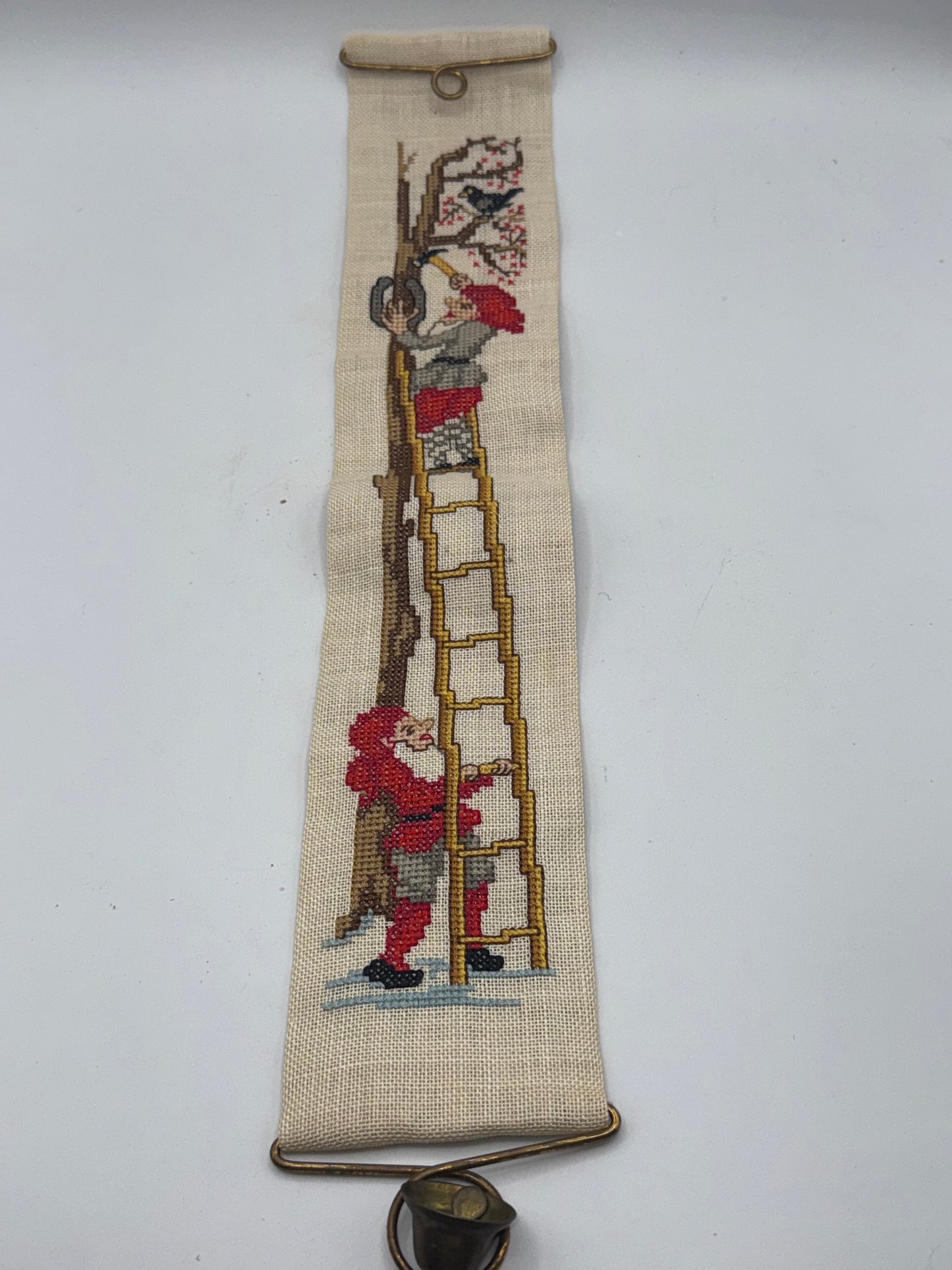 Christmas Needlepoint Bell Pull