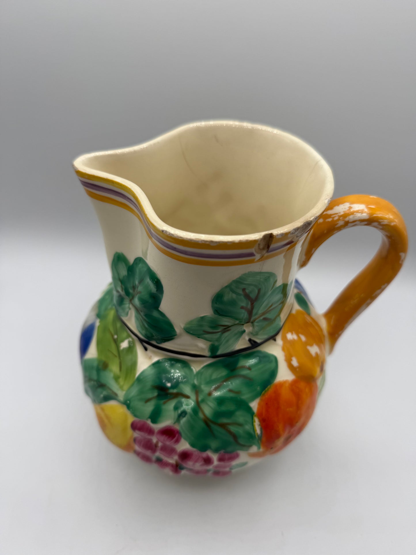 Czechoslovakia Ditmar Urbach Deco Hand Painted Pitcher