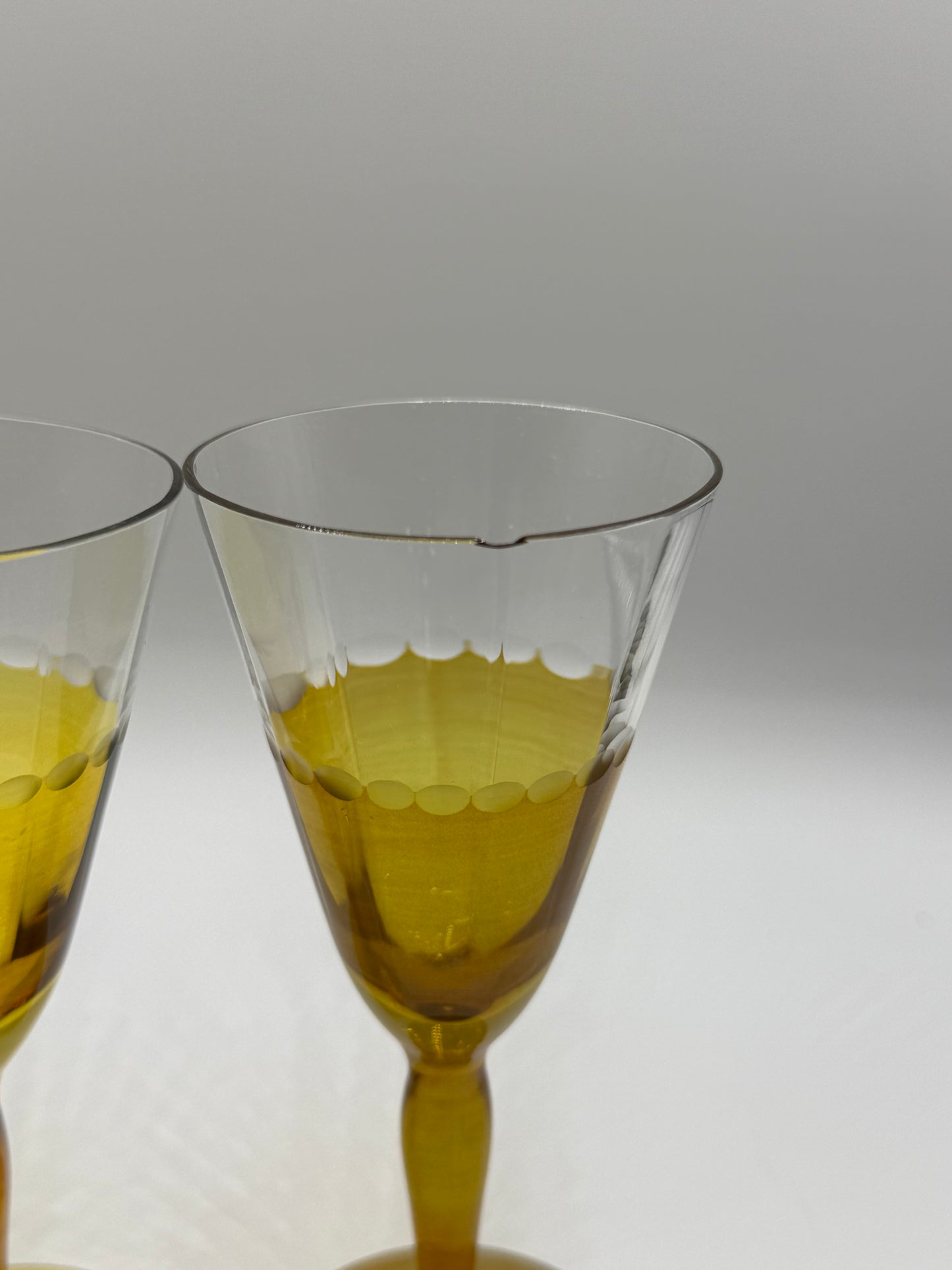 Mid-Century Libbey Forever Amber Sherry Cordial (one with small chip)
