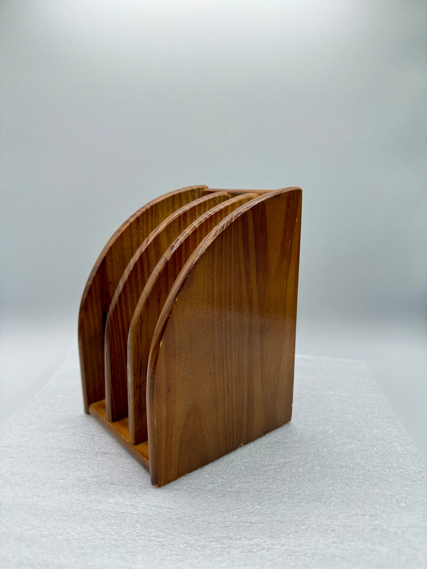 Vintage Wood Mail Organizer