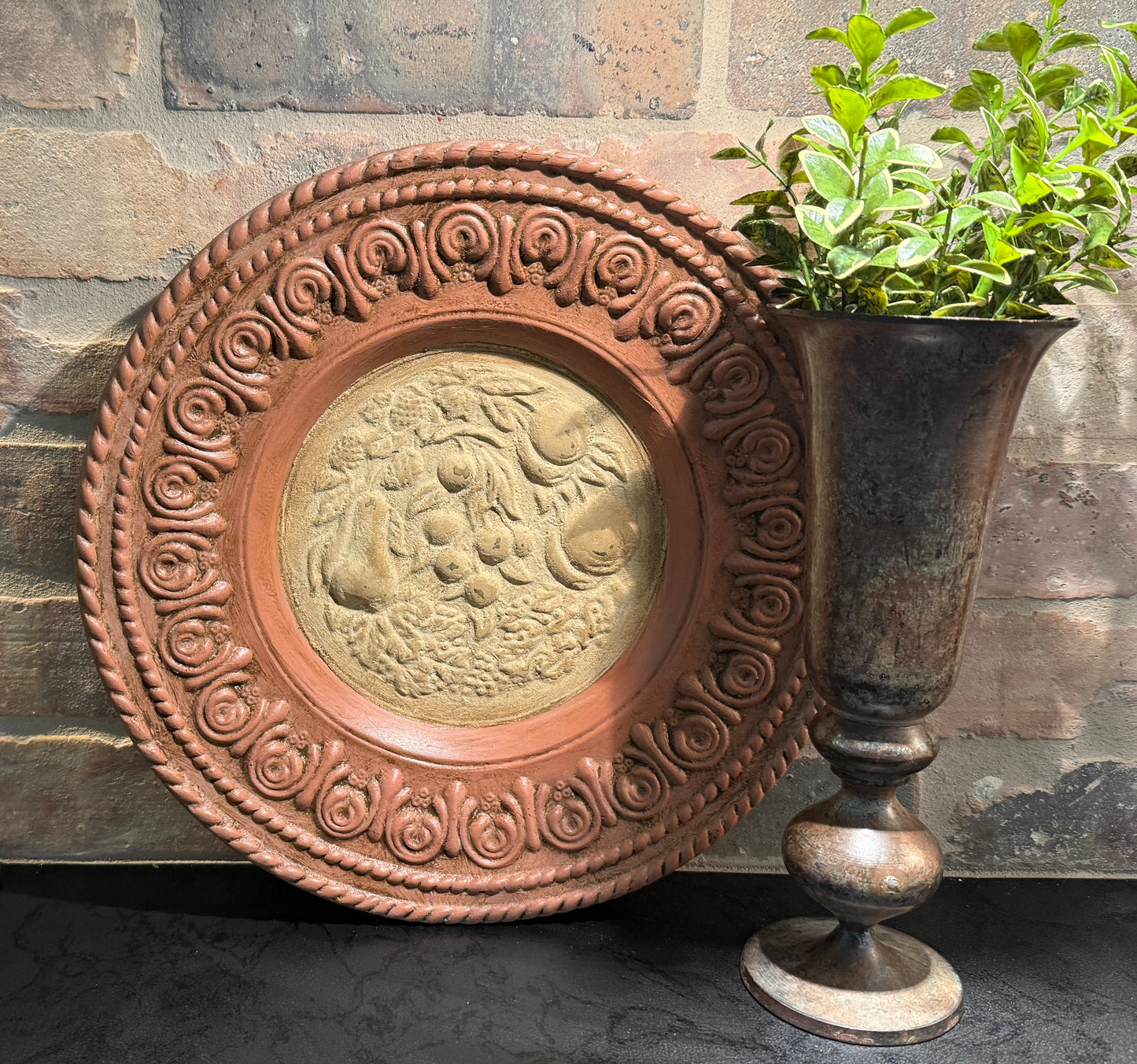 Vintage Embossed Plate