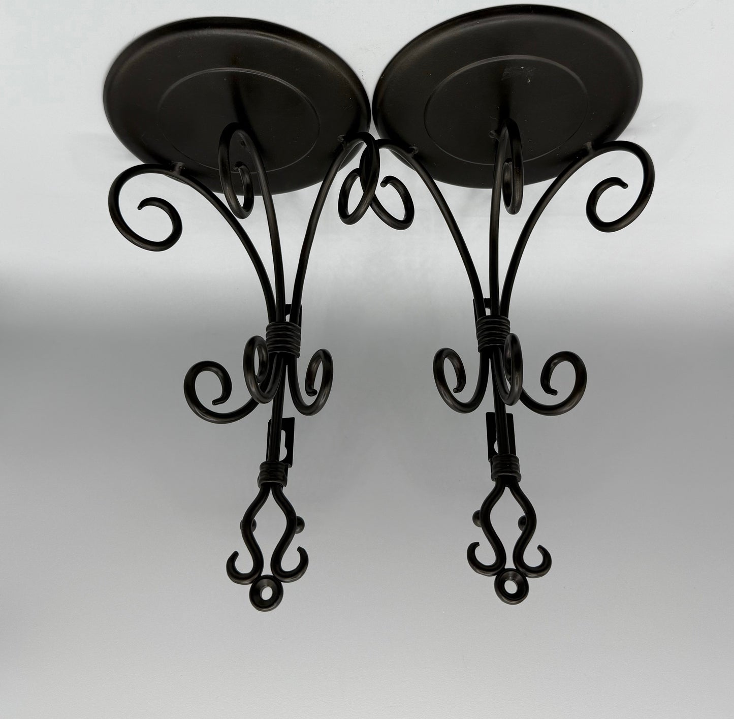 Black Candle Wall Sconce(Set of Two)