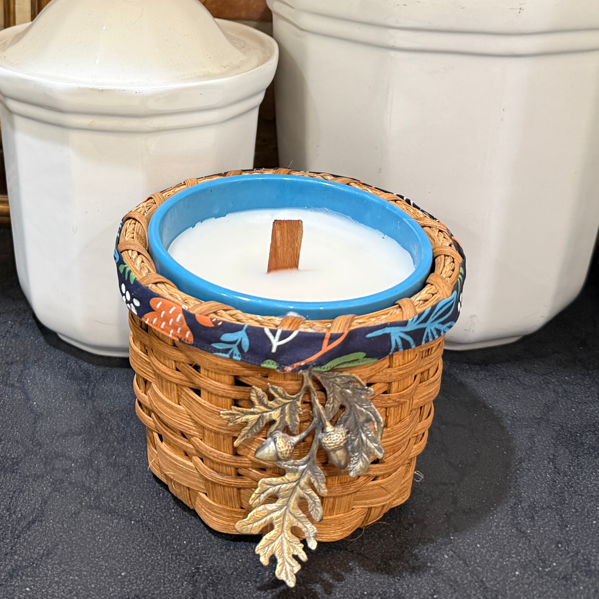 Fall Candle in Basket
