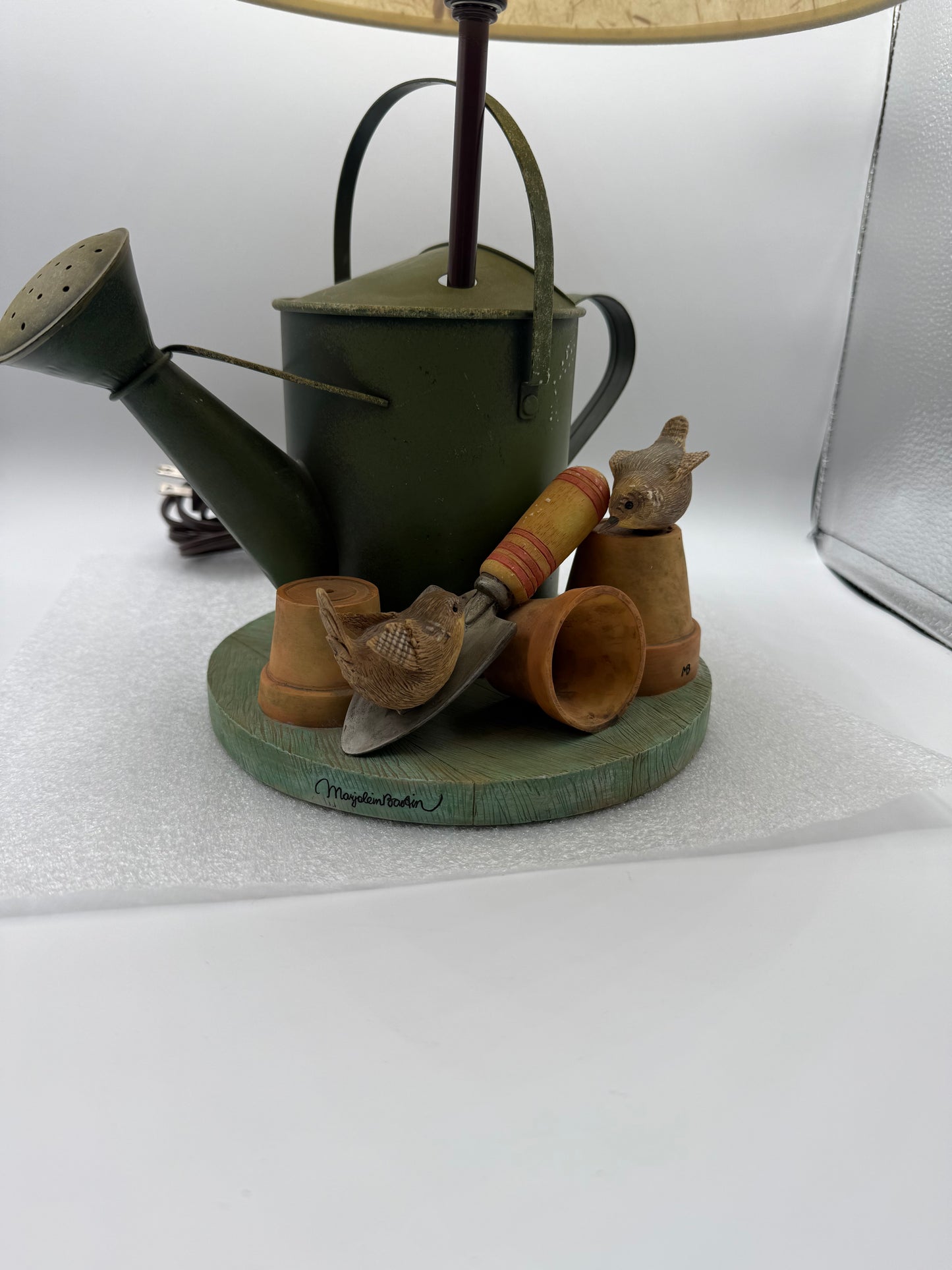 Marjolein Bastin Signed Garden Themed Lamp