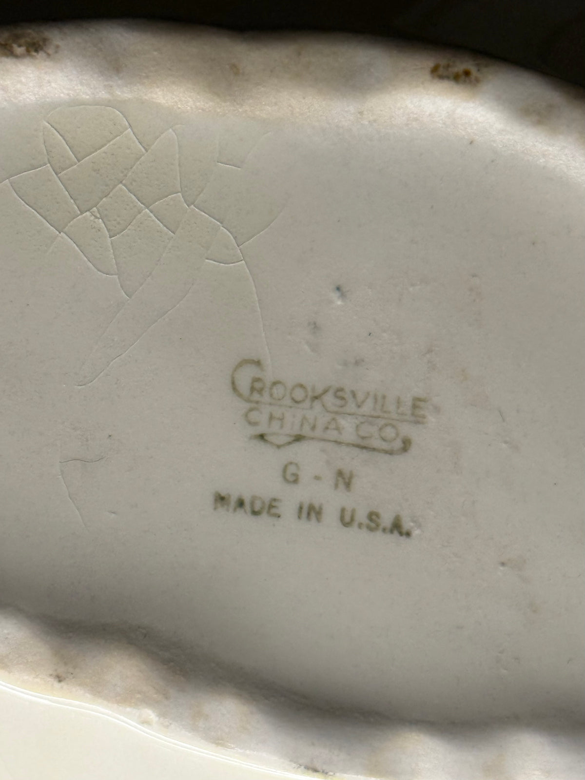 Vintage Crooksville Gravy Boat