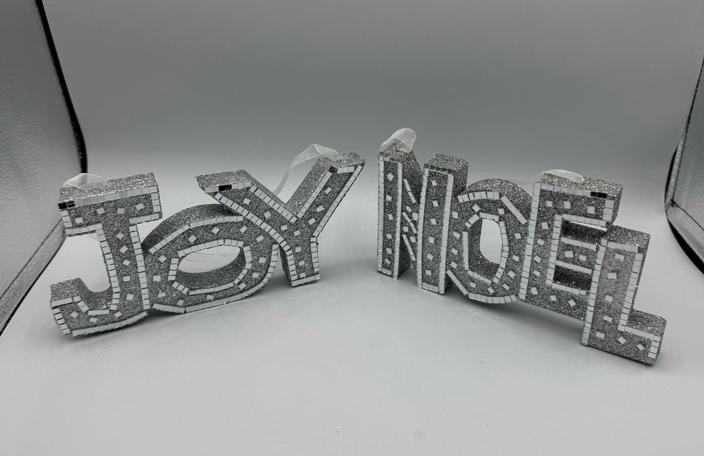 Sparkly Joy & Noel Ornaments/Signs (Set of 2)