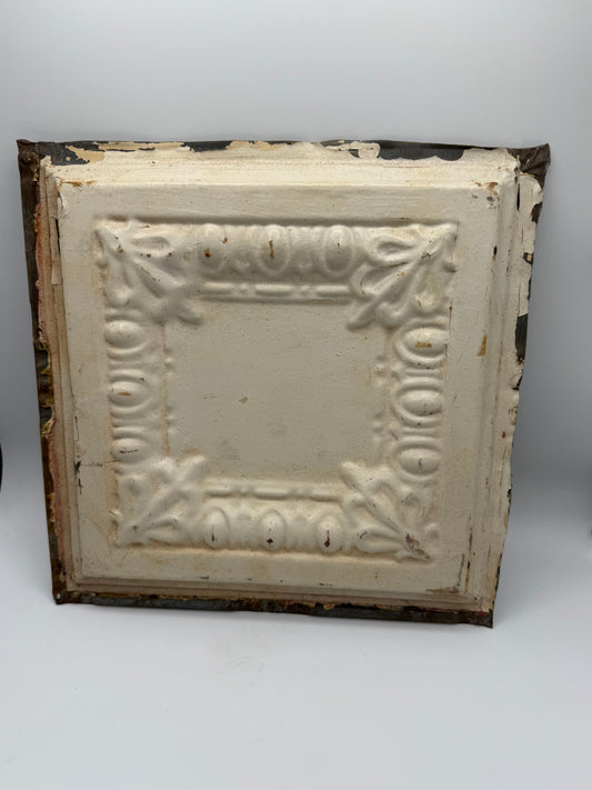Vintage White Tin Tile