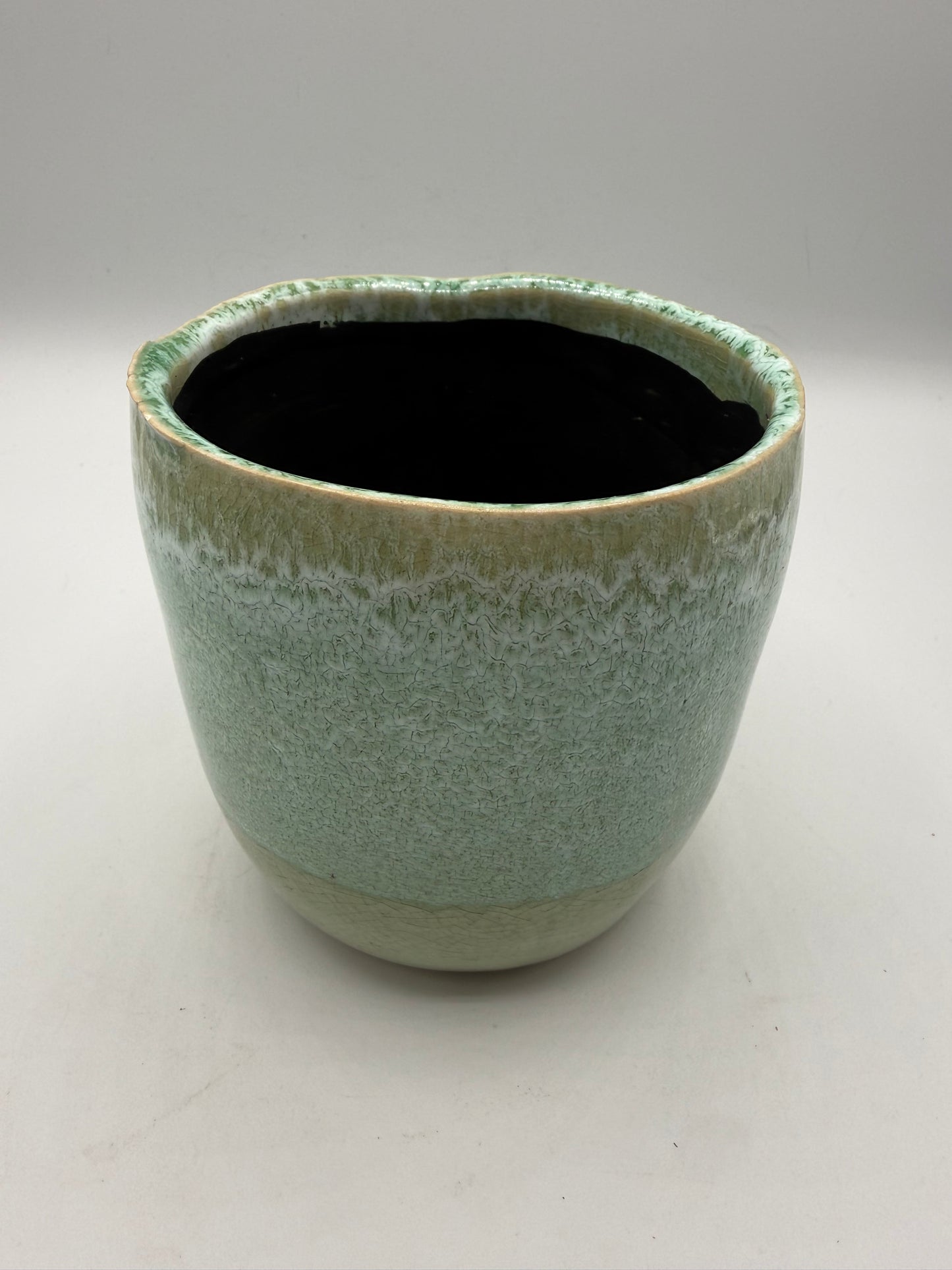 Unique Glazed Ceramic Plant Pot