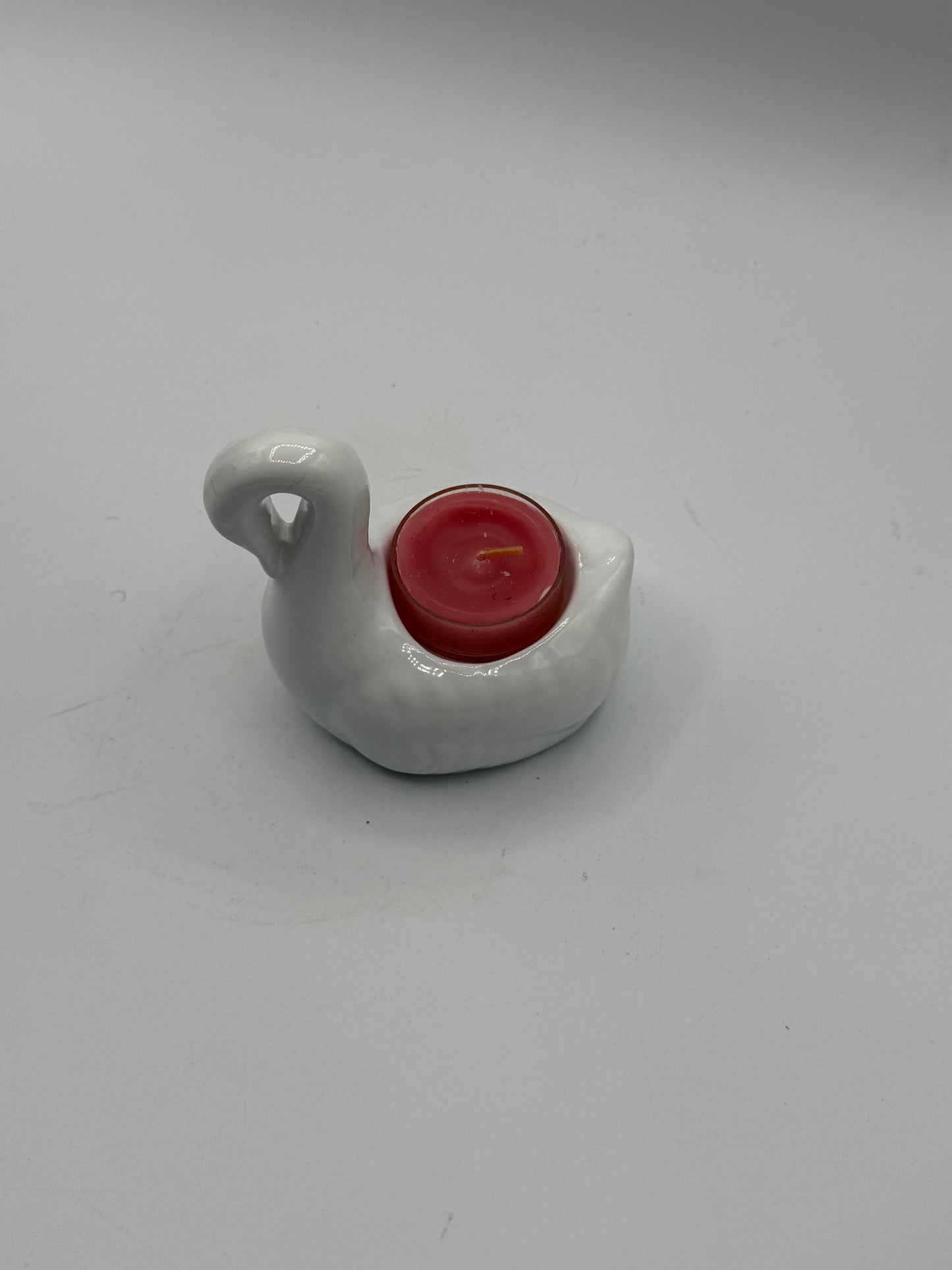 Vintage Swan Votive Candle
