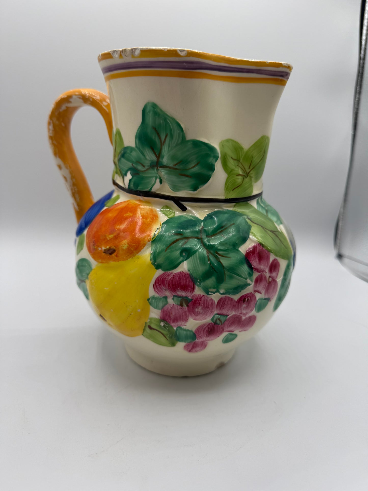 Czechoslovakia Ditmar Urbach Deco Hand Painted Pitcher