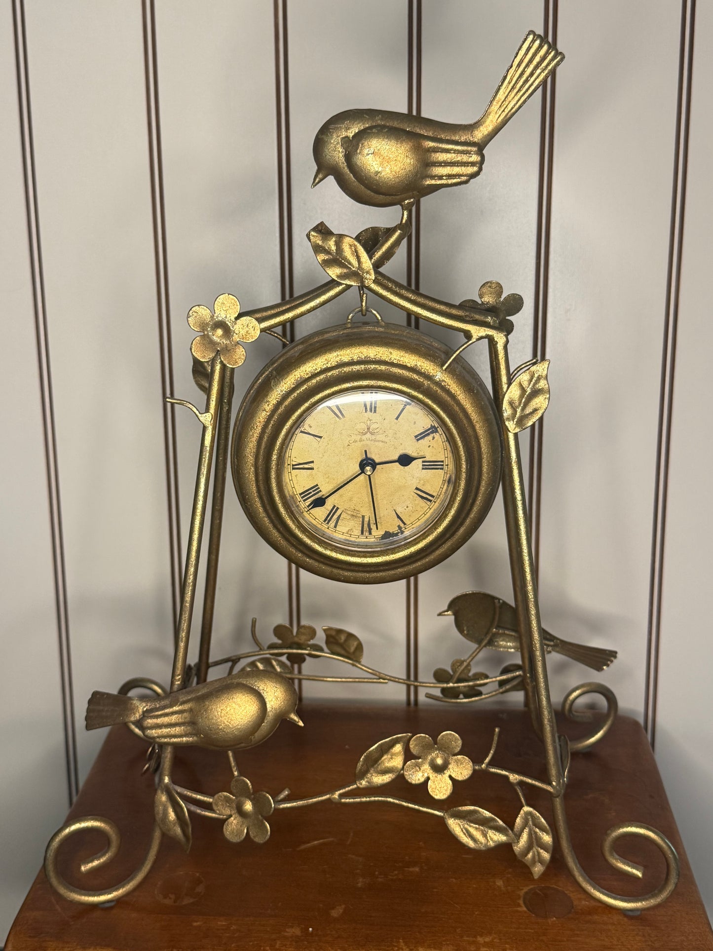 Gold Bird clock
