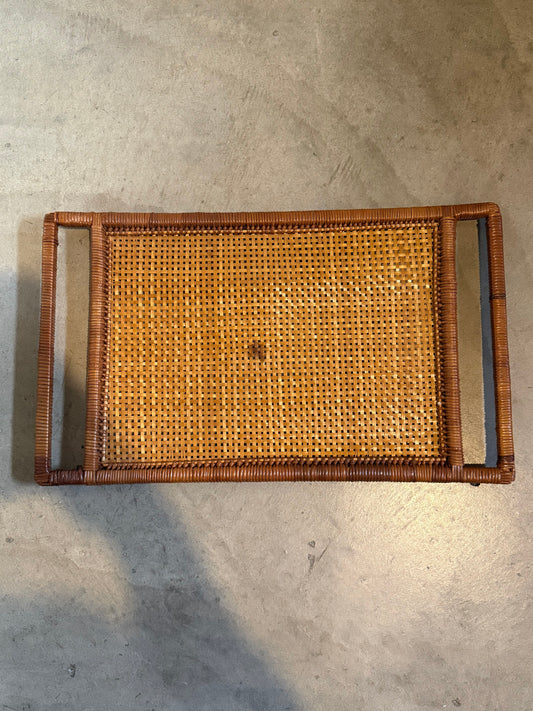 Vintage Rattan & Woven Tray