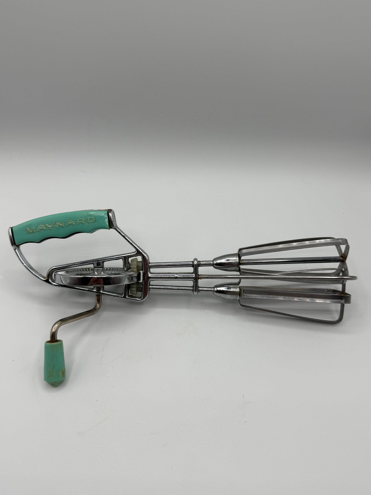 Vintage Maynard Hand Blender with Turquoise Handles