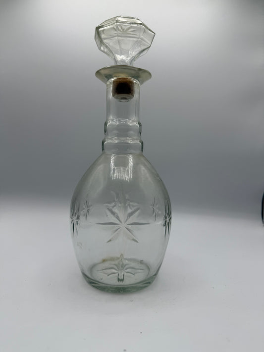 Vintage Etched Glass Decanter