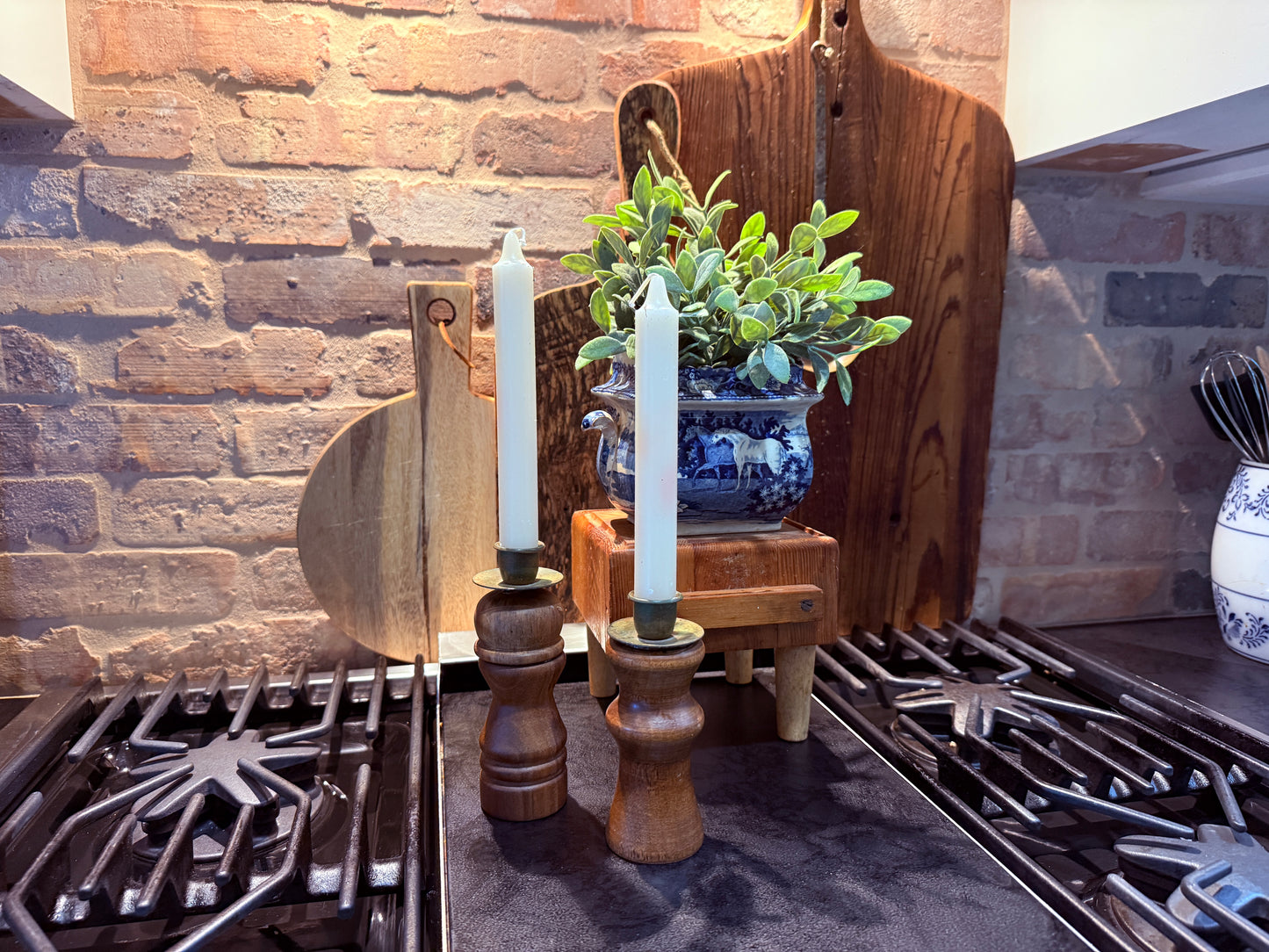 Wood Candlesticks (2)