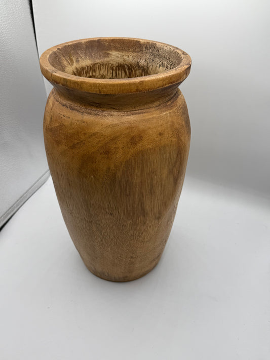 Large Wood Vase