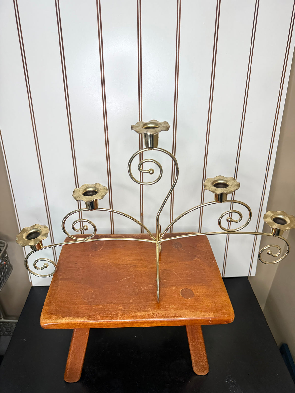 Gold Metal Candelabra