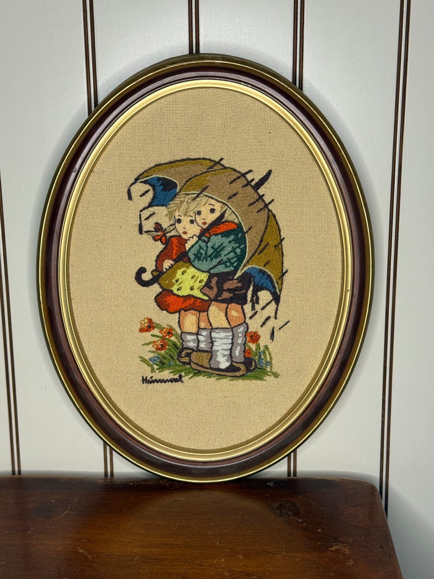 Hummel Crewel Wall Art (left facing)