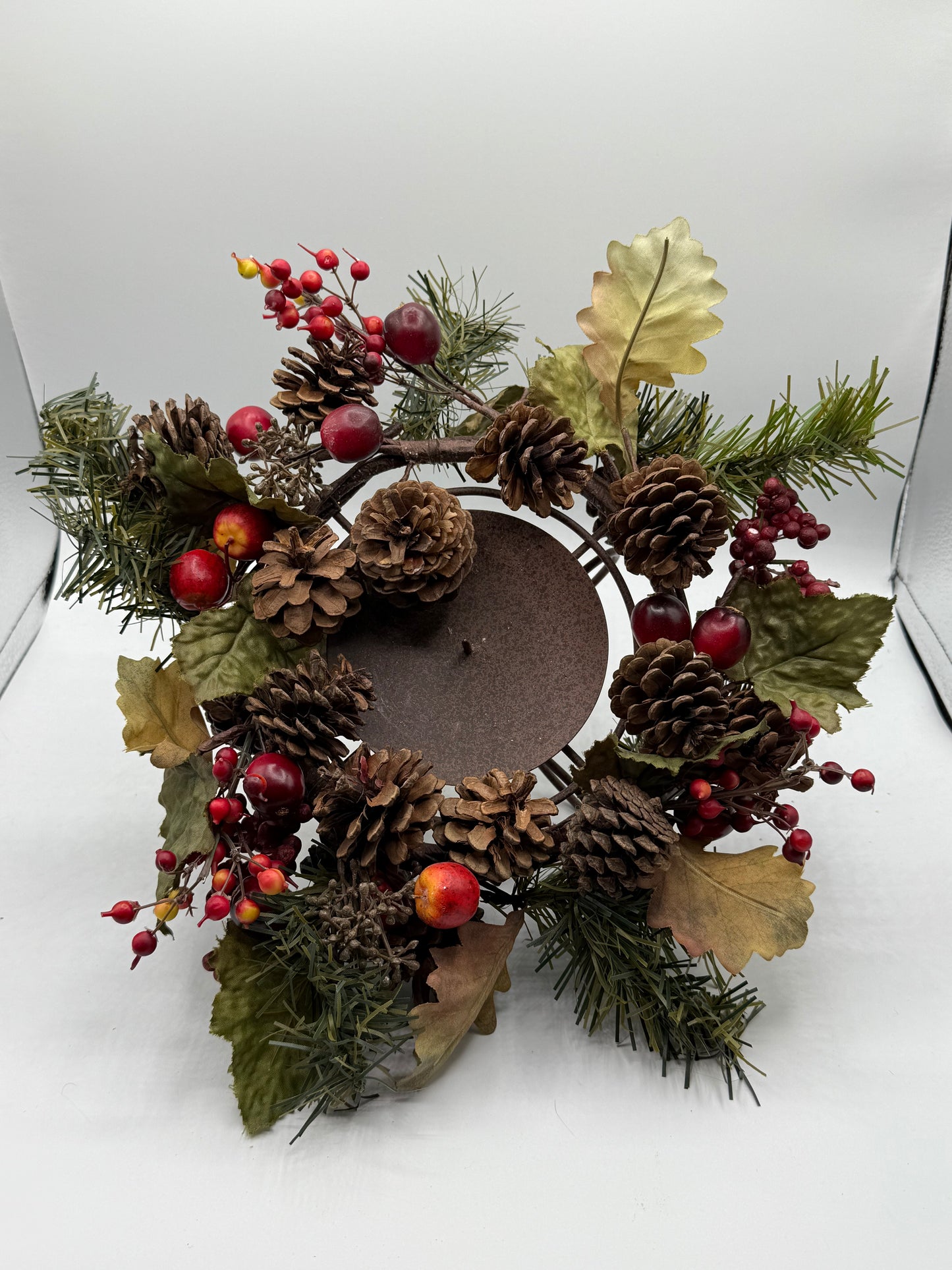 Rustic Pillar Candle Stand