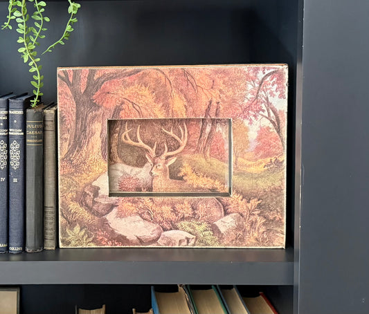 Currier & Ives Deer Print Frame