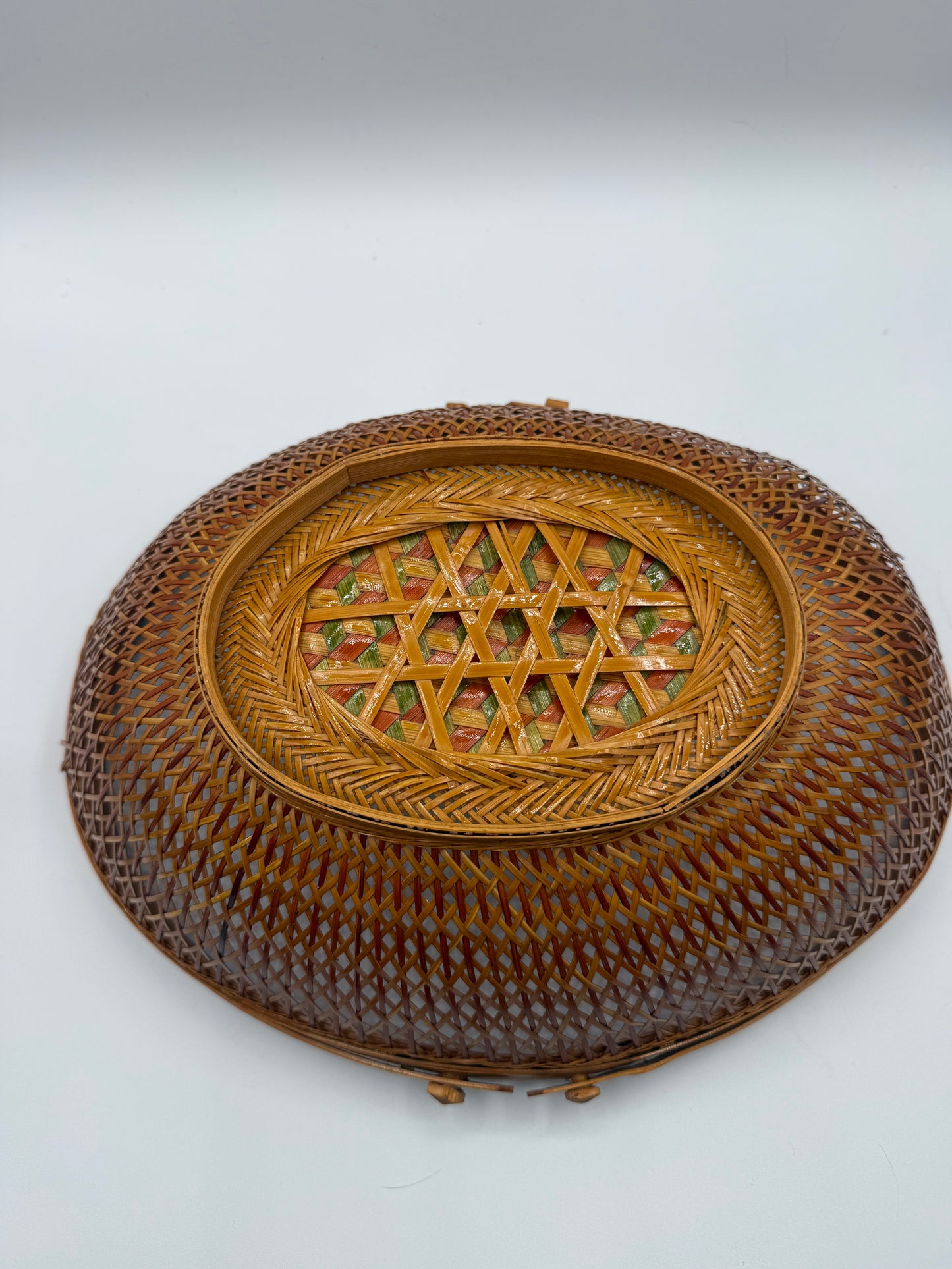 Vintage Handled Wicker Basket