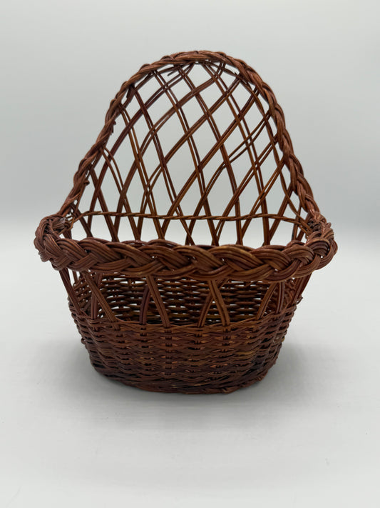 Vintage Wicker Wall Basket