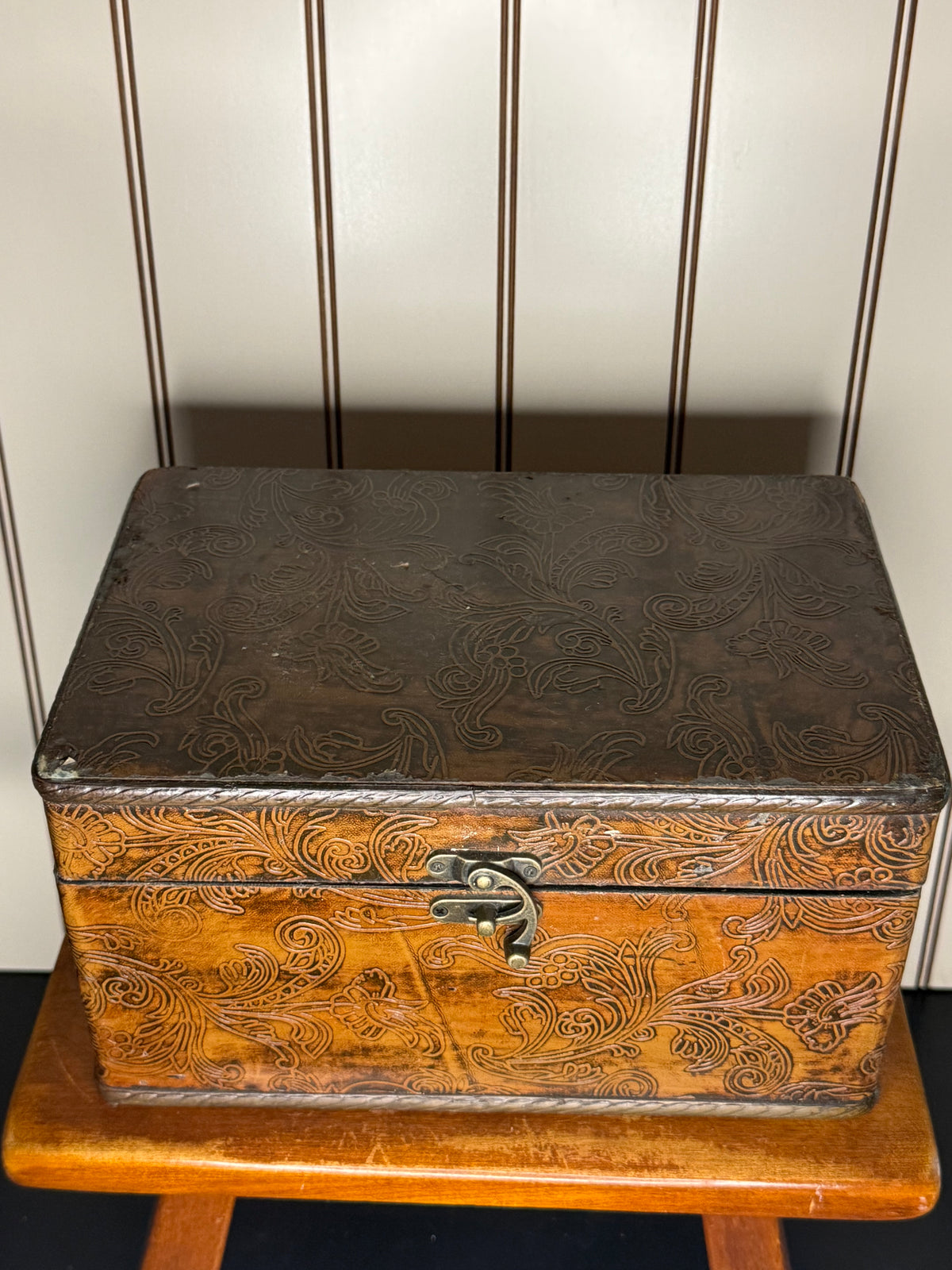 Leather Storage Chest