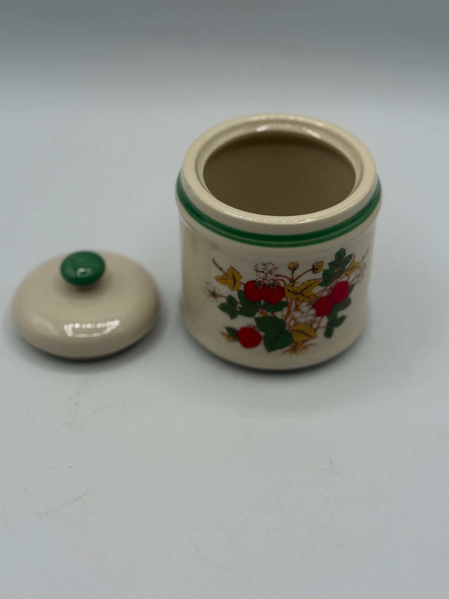 Vintage Strawberry Sugar Bowl (made in Japan)