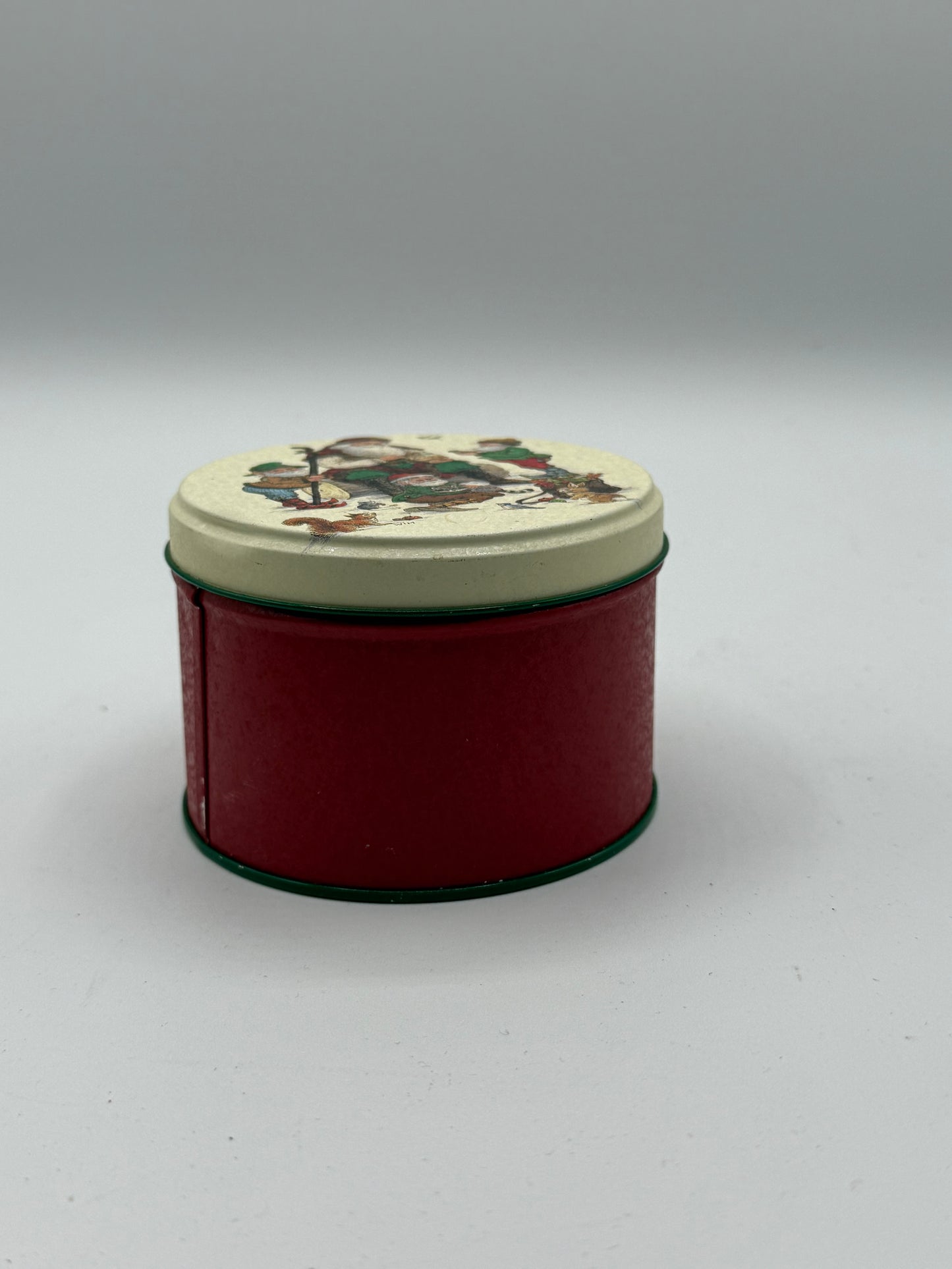 Vintage Santa Tin with Paper Coasters