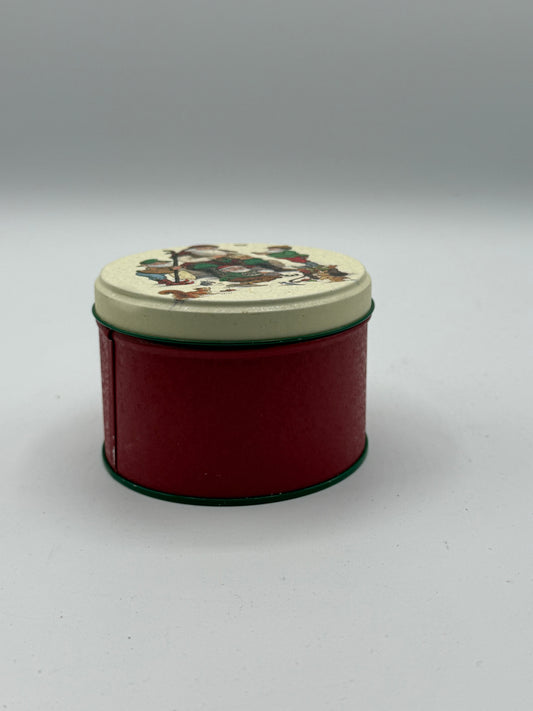Vintage Santa Tin with Paper Coasters