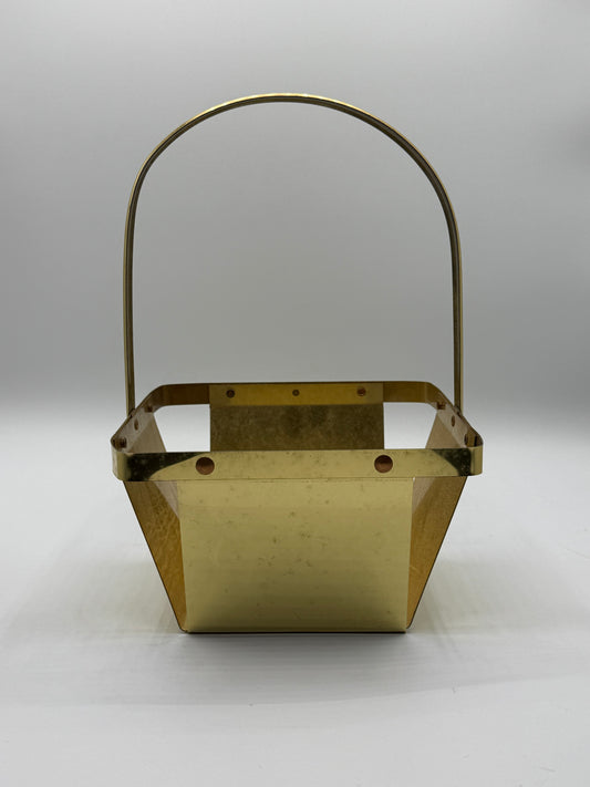 Vintage Brass Berry Basket