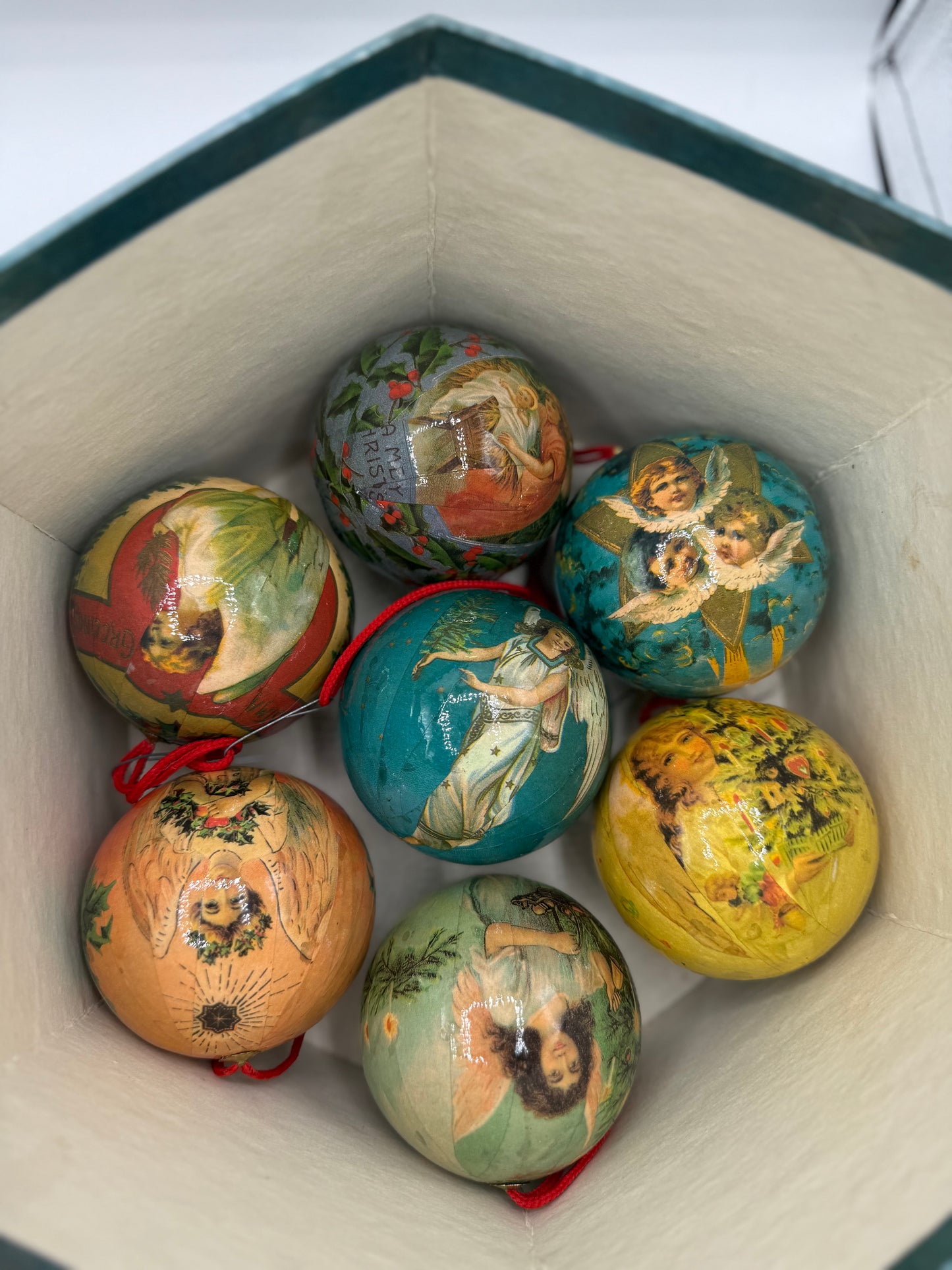 Vintage Santa Ornaments (11 piece)