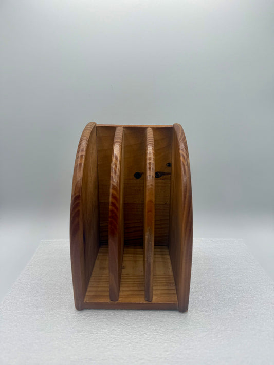 Vintage Wood Mail Organizer