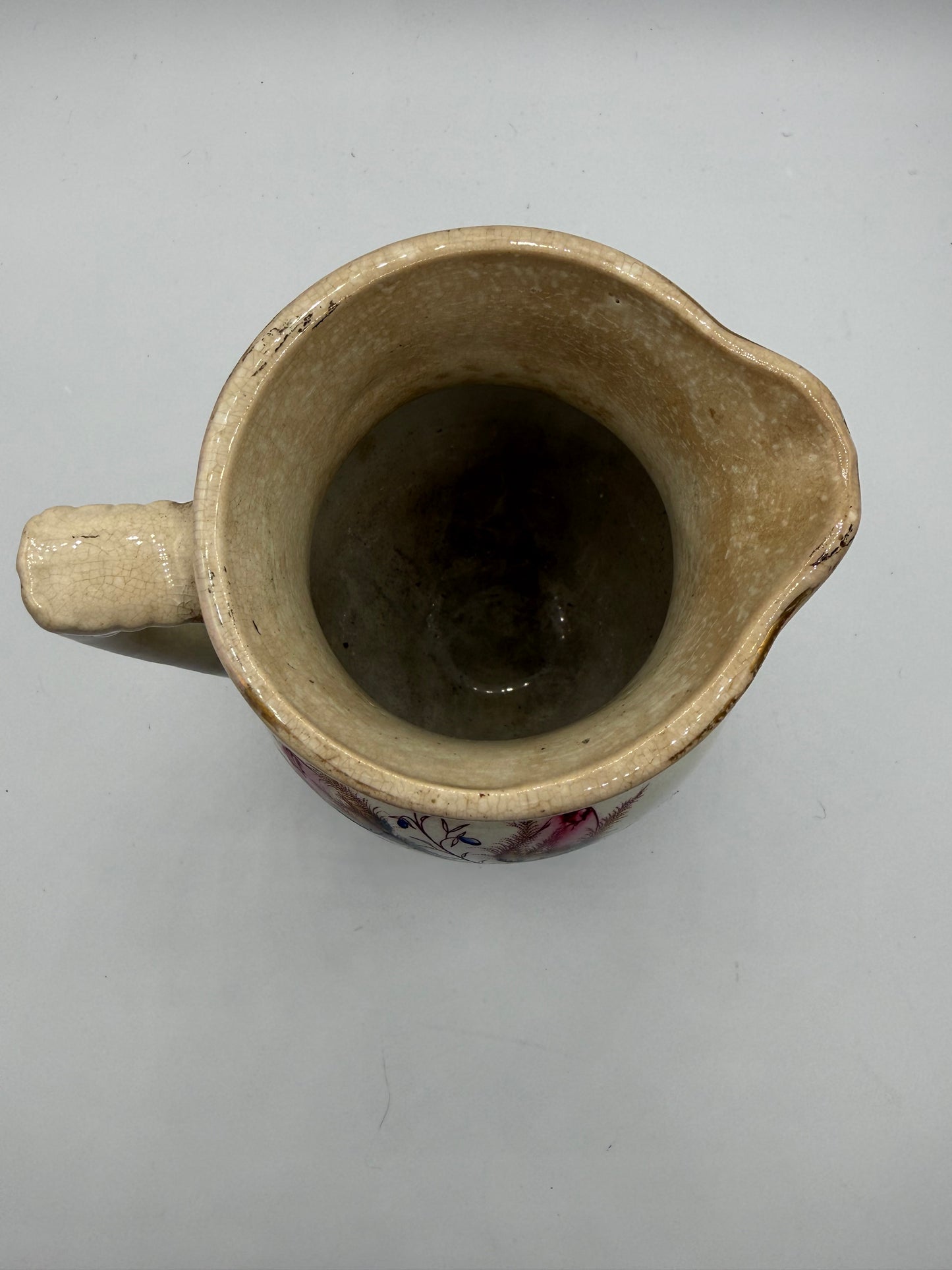 1800’s Willets Ironstone “Moss Rose” Water Pitcher