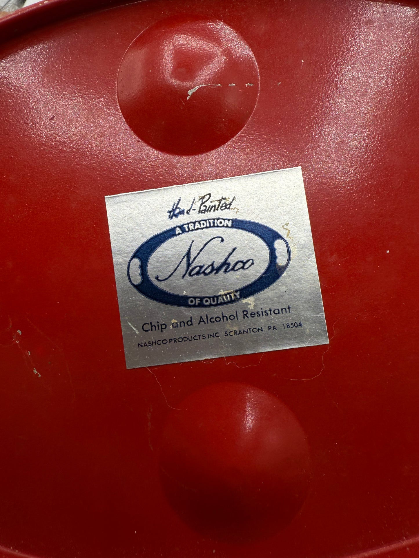 Vintage Keller Charles Cardinal Small Trash Bin