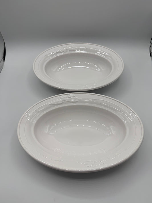 Vintage Corning Ware Oval Serving Bowls (Set of 2)