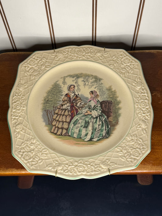 Vintage Briar Rose Plate with Hanger