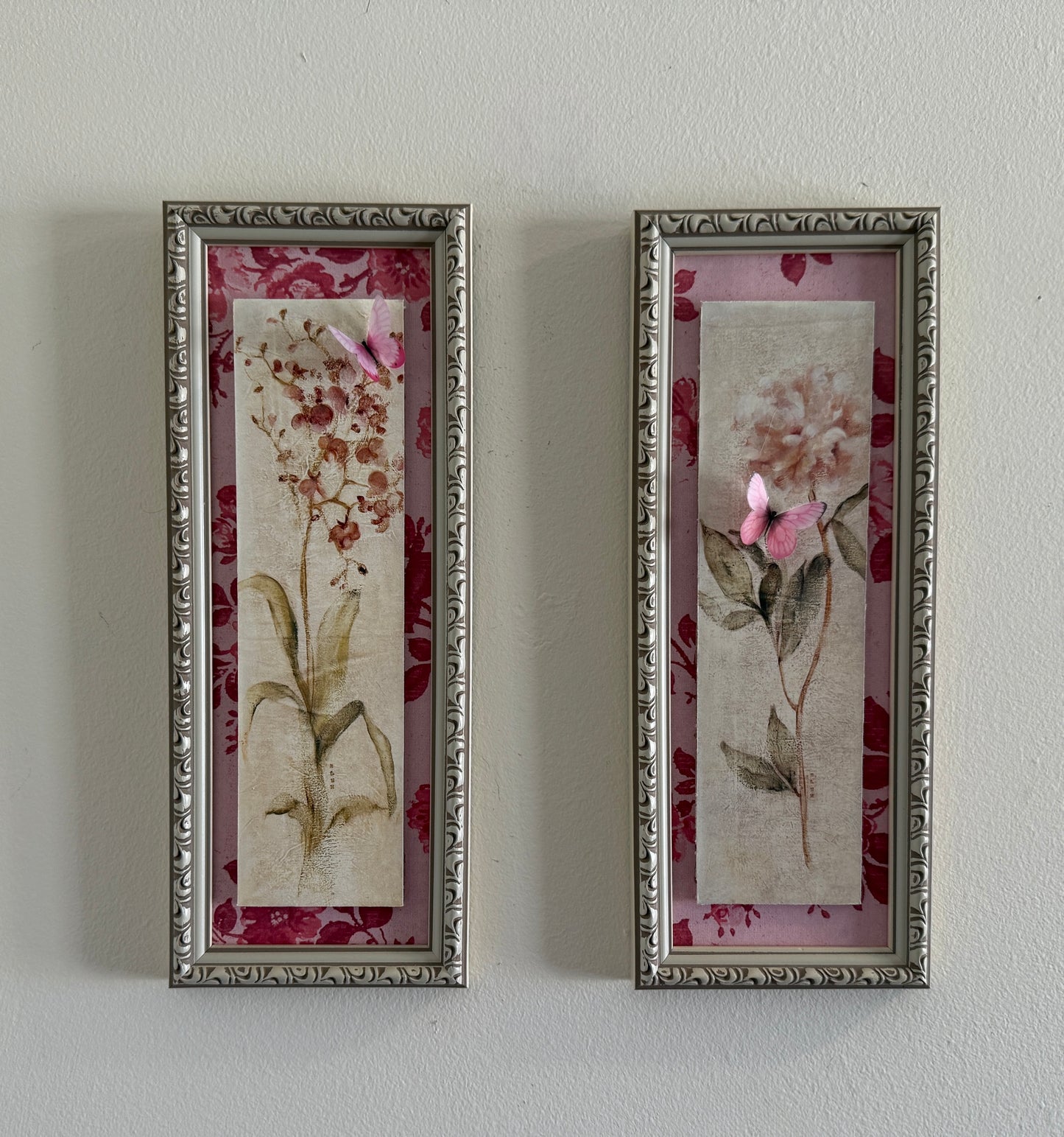 Dimensional Floral Art (Set of Two)